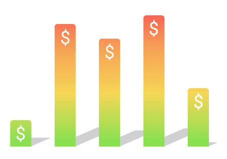 Pricing graph icon