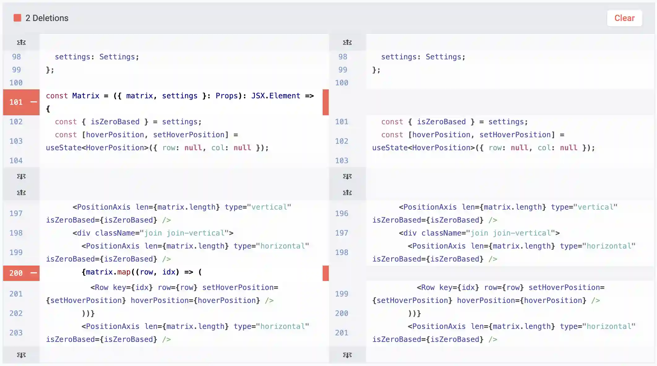 Rich Diff Checker shows only changed lines, hiding collapsing unchaged lines